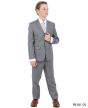 Perry Ellis Boy's 5 Piece Suit with Shirt & Tie - Sharkskin