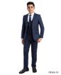 CCO Outlet Boy's 5 Piece Suit with Shirt & Tie - U Shaped Vest