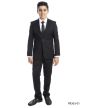 CCO Outlet Boy's 5 Piece Suit with Shirt & Tie - U Shaped Vest