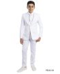 CCO Outlet Boy's 5 Piece Suit with Shirt & Tie - U Shaped Vest
