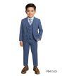 Perry Ellis Boy's 3 Piece Suit - Glen Plaid Pattern