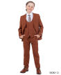 Stacy Adams Boy's 5 Piece Suit in Solid Colors - Varied Ties