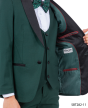 CCO Boy's Outlet 5 Piece Tuxedo in Solid Colors - Varied Bowties