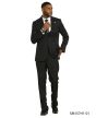 CCO Men's Outlet 3 Piece Hybrid Fit Suit - Tone on Tone Stripe