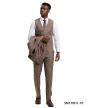 Stacy Adams Men's 3 Piece Plaid Hybrid Suit - Double Breasted Vest