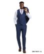 Stacy Adams Men's 3 Piece Plaid Hybrid Suit - Double Breasted Vest