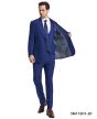 Stacy Adams Men's 3 Piece Hybrid Suit - U-Shaped Vest