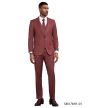CCO Men's Outlet 3 Piece Hybrid Fit Suit - Pinstripe