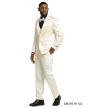 Stacy Adams Men's 3 Piece Hybrid Fit Suit - Floral Satin