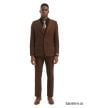CCO Men's Outlet 3 Piece Hybrid Fit Checkered Plaid Suit - Expandable Waistband