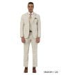 CCO Men's Outlet 3 Piece Hybrid Fit Suit - Plaid Pattern