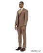 Stacy Adams Men's 3 Piece Hybrid Fit Suit - Plaid Pattern