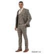 CCO Men's Outlet 3 Piece Glen Plaid Suit - Hybrid Fit