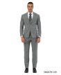 Stacy Adams Men's 3 Piece Hybrid Fit Suit - Textured Glen Check