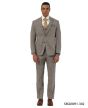 Stacy Adams Men's 3 Piece Hybrid Fit Suit - Crosshatch Pattern