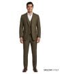 Brown Suits 3 Piece Suits for Men Expandable Waistband