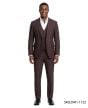 Burgundy Suits 3 Piece Suits for Men Expandable Waistband