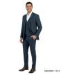 Navy Suits 3 Piece Suits for Men Expandable Waistband