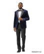 Stacy Adams Men's Outlet Hybrid Fit Sport Coat - Rhinestone Embedded Peak Lapel