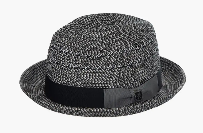 Black Hat Fedora Straw Hat for Men
