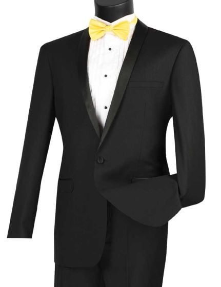 CCO Men's 2 Piece Outlet Slim Fit Tuxedo - Shawl Collar