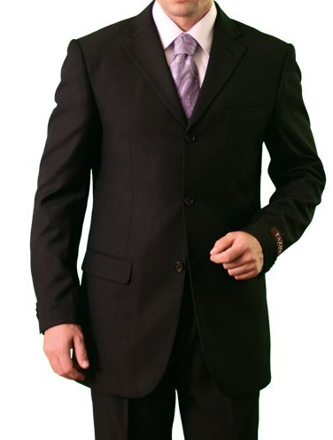 CCO Men's 2 Piece Outlet Suit - Non Vented 3 Button Jacket