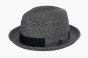 Black Hat Fedora Straw Hat for Men