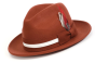 Cognac Hat Fedora Hat Mens Fedoras Wide Brim Hats