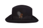 Black Homburg Hat Wool Felt Hats for Men Godfather Hats