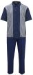 Silversilk Men's 2 Piece Short Sleeve Walking Suit - Patterned Stripes