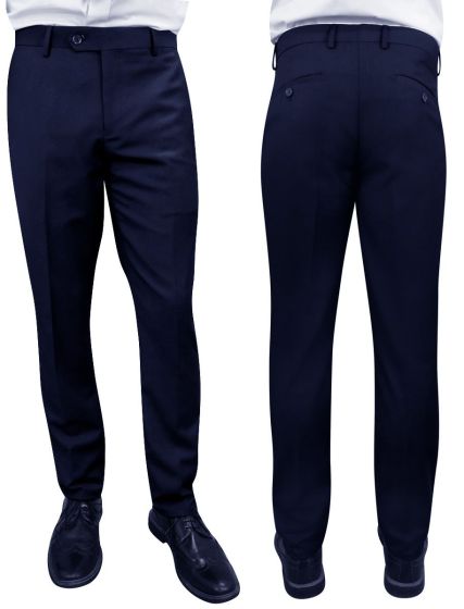 Royal Diamond Men's Outlet Modern Fit Pants - Flat Front Slacks