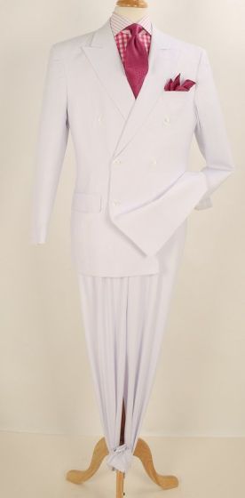 Royal Diamond Men's Outlet 2pc Double Breasted Suit - Pleated Pants