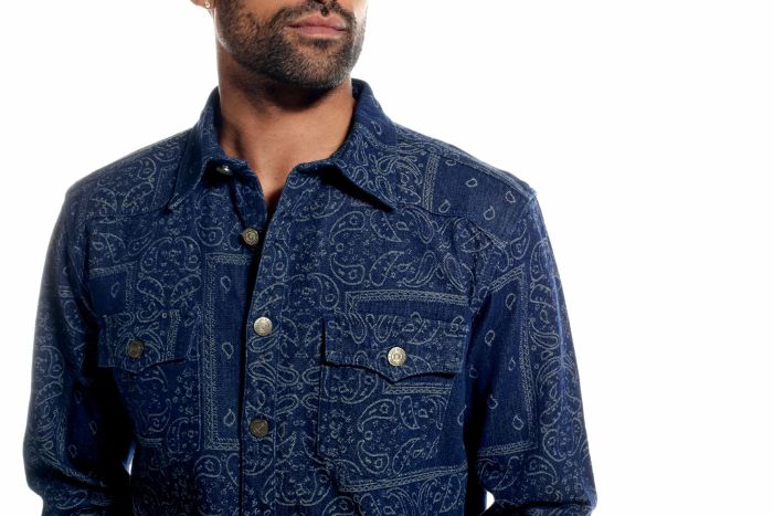 Stacy Adams Men's 2 Piece Long Sleeve Denim Walking Suit - Urban Style