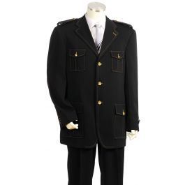 Canto Men's Olive Military Style Pocket Fashion Suit main image 0