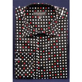 Daniel Ellissa Polka Dot Tone on Tone Fashion Dress Shirt DS3780P2 main image 1