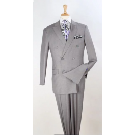 Apollo King Black Poplin Two-Button Modern Fit Suit main image 0