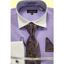 Avanti Uomo French Cut Dress Shirt DNS03 Navy (Slim Fit) main image 0
