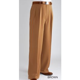 【DEARMINE】Double Pleats Wide Slacks Daniel Ellissa Men's Wide Leg Pants - Double Pleated