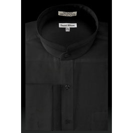 Daniel Ellissa Men's Solid Banded French Cuff Dress Shirt - Sage - 14.5 32/33 - CCO Menswear