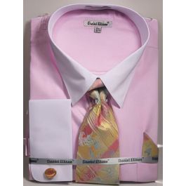 DANIEL ELLISSA JQD TWILL ALL OVER COLLAR & FRENCH CUFF DS3828P2 RED main image 0