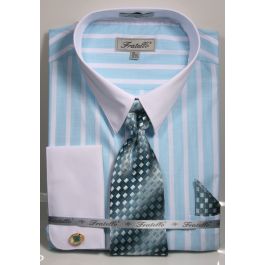 FRATELLO HOUNDSTOOTH WOOVEN FABRIC SHIRT FRV4157P2 RED main image 1