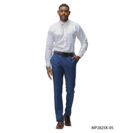 Sean Alexander Men's Flat Front Pants - Skinny Fit - Indigo - 34 - CCO Menswear