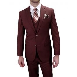 Royal Diamond Men's 3pc Poplin Suit - Business Fashion