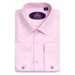 pink french cuff dress shirts Stanton 120s Pink End-on-End French Cuff Shirt
