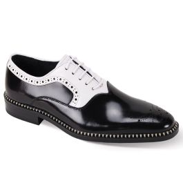 Giovanni Men's Leather Dress Shoe - Accent Color Panel