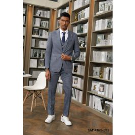 Stacy Adams Suit Trendy Vest Red Big Lapels 3 Piece main image 0