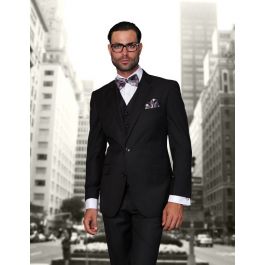 Statement Men's 3-Piece Fashion Suit – 100% Wool with Vibrant Bold Colors