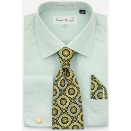 Karl Knox Men's French Cuff Shirt Set - Ornamental Medallion