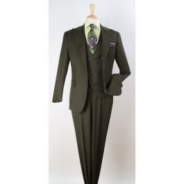 Apollo King Charcoal Grey Vested Fashion Suit main image 1