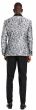 Tazio Men's 4 Piece Skinny Fit Suit - Two Tone Paisley